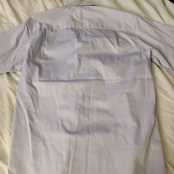 Men's Short Sleeve Collared Shirt Small Light Blue - Picture 3 of 5